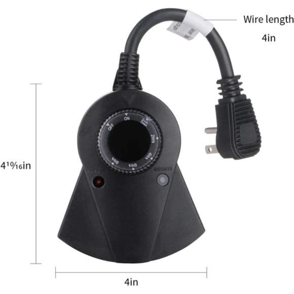 Plug in Timer with Countdown Mode, 3 Grounded Electrical Outlet - Picture 6 of 6